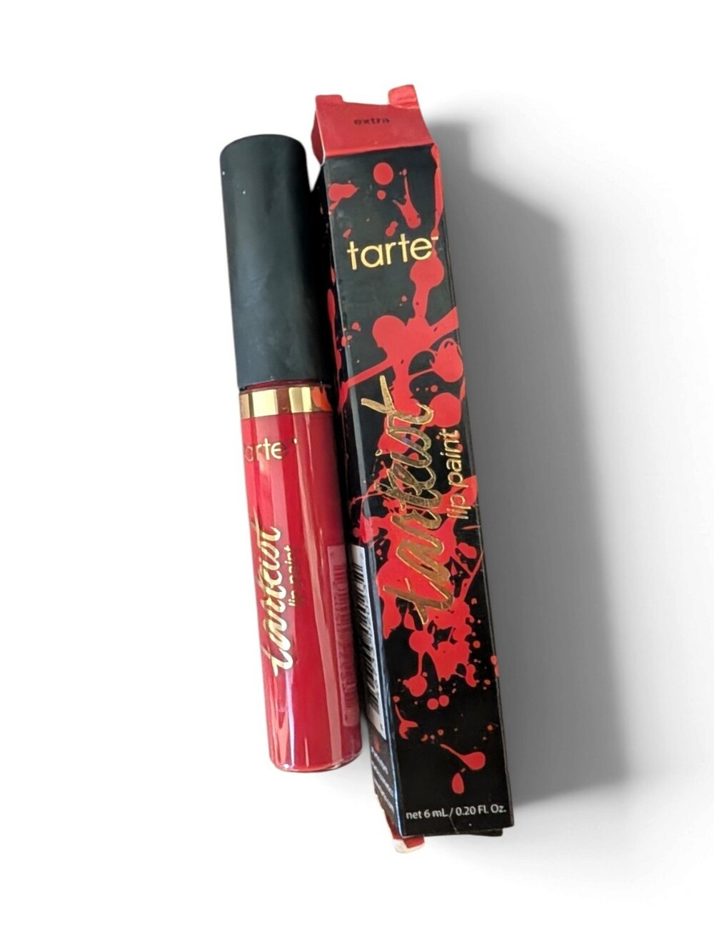 Tarteist Quick Dry Matte Lip Paint 'Extra' Shade Red NIB Discontinued HTF